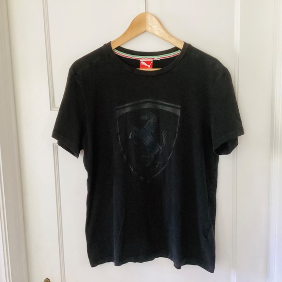 Men’s Authentic Puma Ferrari Black T-shirt size M Formula One Racing Cars Italy - Picture 13 of 13